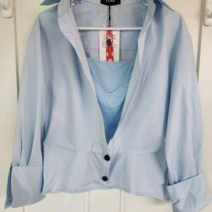 Cider Sky Blue Shirt with Inner Layer